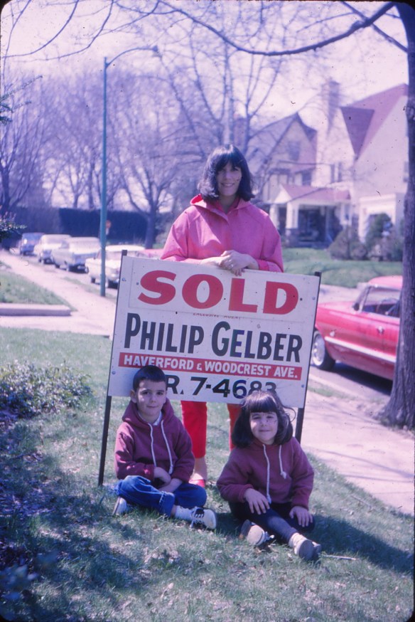 Just bought a house! Mom, Dale and I on Upland Road in spring 1965.