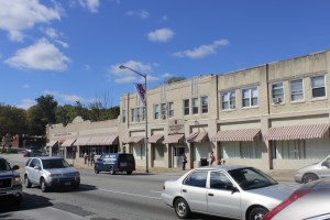 The sign over the storefront in the image reads "Saint Joseph University." The sign over the storefront in my memory will always read "Ben Franklin 5 & 10."
