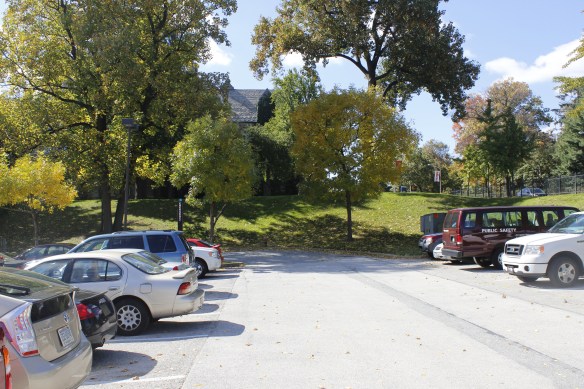 Wait a second... that hill used to be monstrously big! This is the hill by Saint Joseph's University, right across City Line from the car wash. After every snowstorm we would head here to sled down the hill